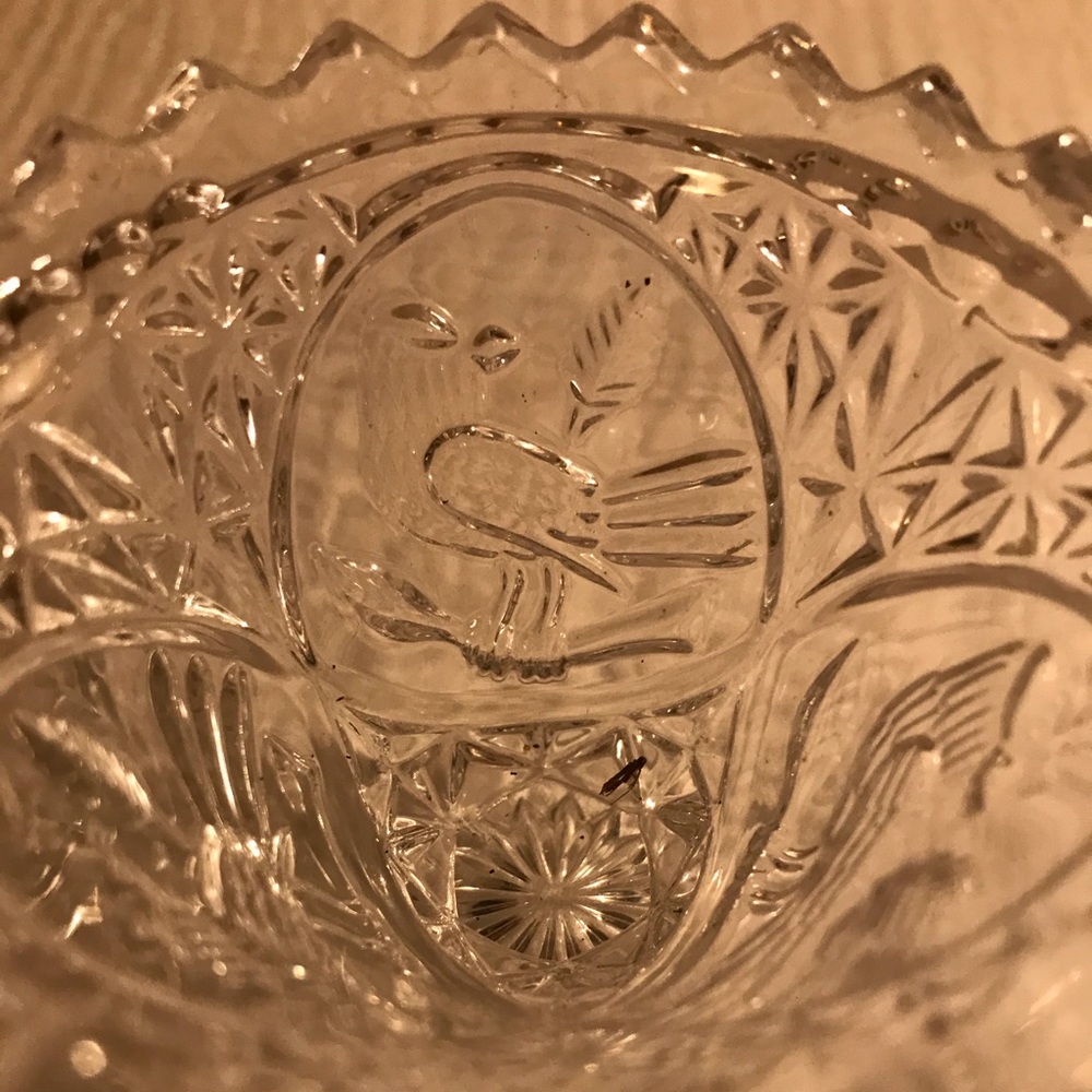 Crystal round trinket dish - Picture 5 of 5